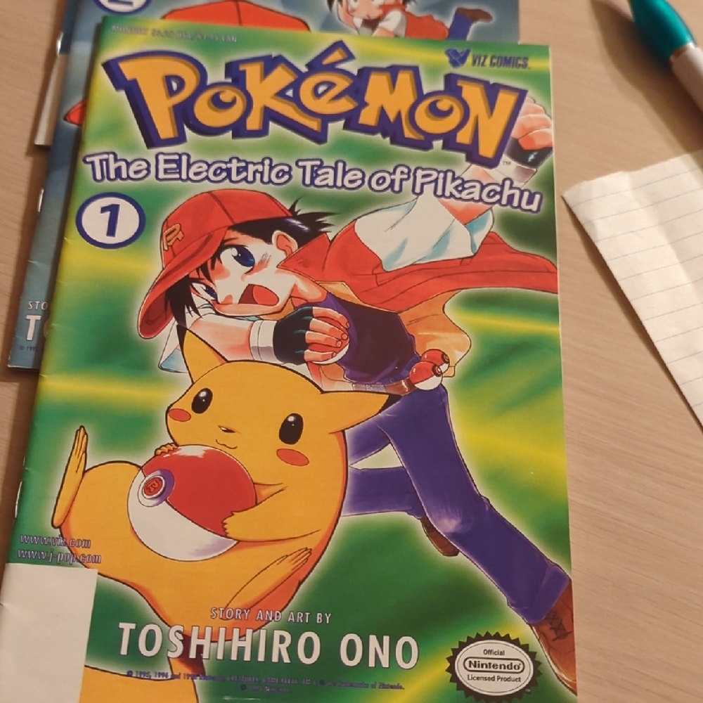 The Set Of Four Pokemon The Electric Tale Of Pikachu 1-4 The Set Of 4 No